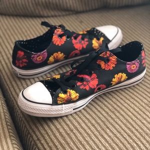 FLORAL black converse